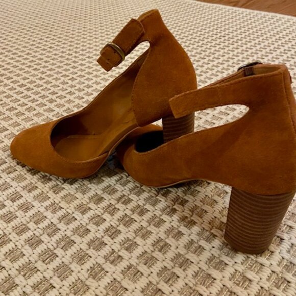 Lucky Brand Kalicia Womens Adjustable Suede Pumps Heels Size 7M - Picture 6 of 6